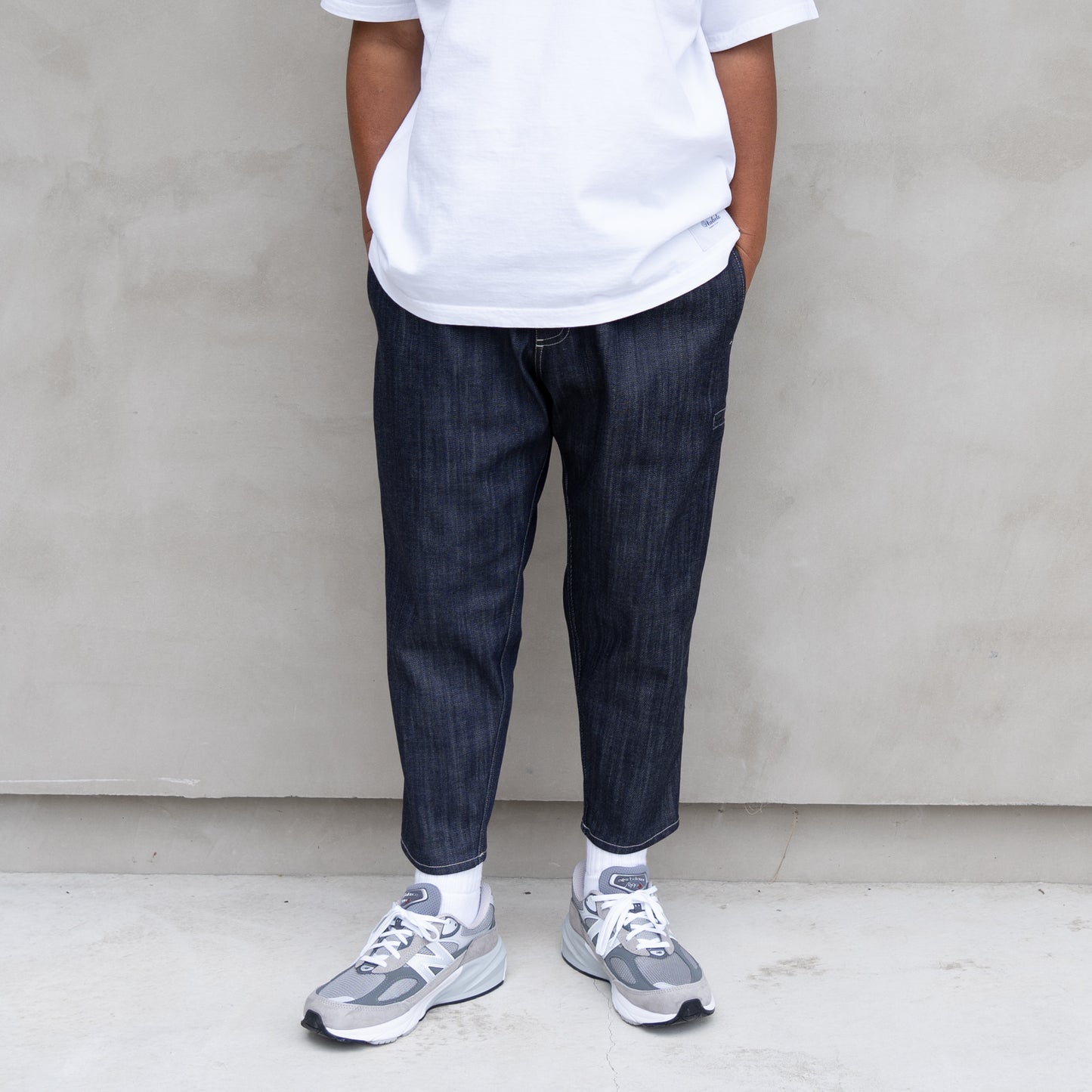 LONG JOHN CROPPED STRETCH DENIM