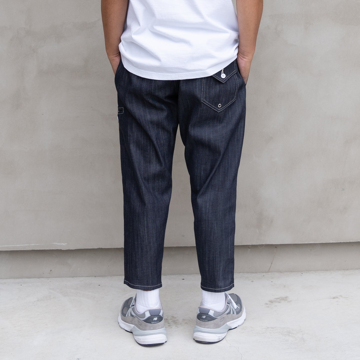 LONG JOHN CROPPED STRETCH DENIM